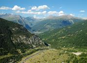 Veduta dall'alto delle alpi