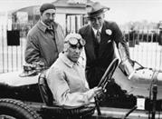 Nuovolari prima di una gara
