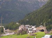 Vista di Chiareggio, comune di Chiesa in Valmalenco