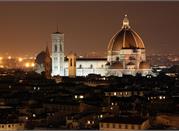 La catedral de Florencia por la noche