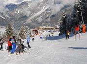 Alcuni allievi durante una lezione della Scuola Nazionale di Bormio