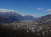 Trento vista dal Dosso di San Rocco di Villazzano