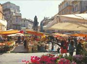 Campo de' Fiori Square - Flower Market and the statue of Giordano Bruno