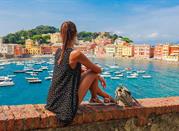 Liguria, splendadi vista sulla spiaggia di Sestri Levante