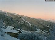 Abetone, tramonto sulle piste