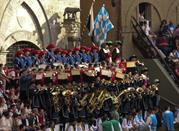 Banda musicale che suona al Palio