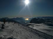 Vista magnifica sulle dolomiti