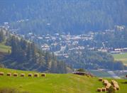 Paese visto dalla montagna