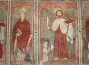 Uno degli affreschi della chiesa di S. Ippolito a Castello Tesino