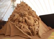 Scultura di sabbia dell'Inferno di Dante