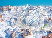Une belle journée ensoleillée, parfaite pour le ski à Campitello di Fassa!