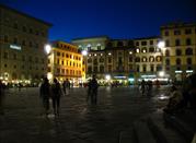 La Piazza della Signoria, en la noche