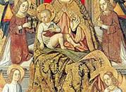Dipinto Madonna sul Trono
