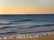 Tramonto bellissimo sulla spiaggia di Alassio