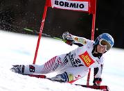 Una delle numerose gare di Coppa del Mondo di sci alpino a Bormio