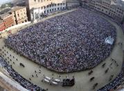 Il palio visto dall'alto