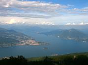 Vista del lago dal monte