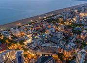 Lignano Sabbiadoro, vista aerea in notturna