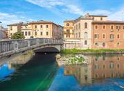 Rieti, centro storico, ponte sul fiume Velino