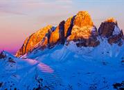 Spettacolare vista sulle Dolomiti, da Canazei in Val di Fassa