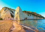 Spiaggia di Pizzomunno a Vieste nel Gargano in Puglia