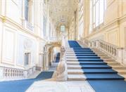 Torino, interni di Palazzo Madama, scala barocca