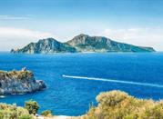 Massa Lubrense, vista panoramica sull'Isola di Capri