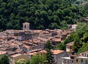 Vista sul borgo di Antrodoco, alle pendici del Monte Terminillo