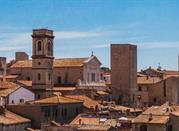 Vista sulla cità di Tarquinia