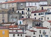 Vista sul centro storico di Oppido Lucano