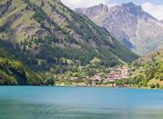 Lago di Pontechianale, valli del Monviso 
