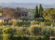 Vista su Norcia, in Val D'Orcia
