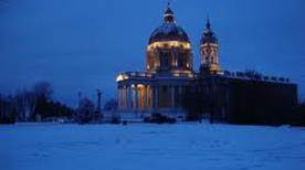 Night view under the snow