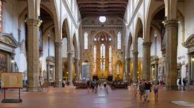 Firenza, interni della chiesa di Santa Croce